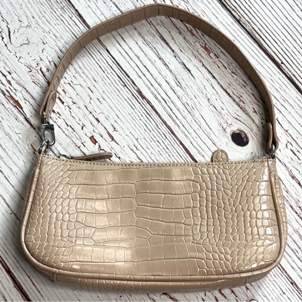 Crocodile Pattern Shoulder Bag